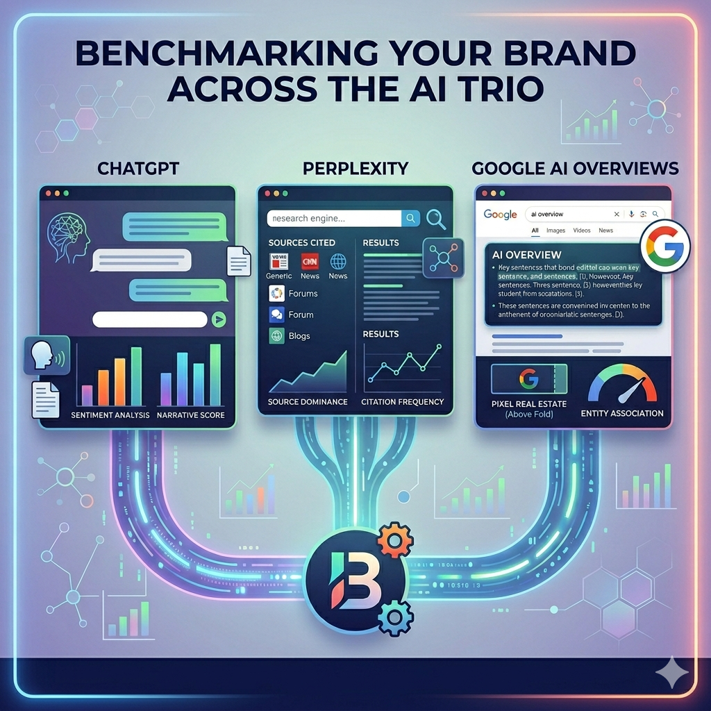 How to Benchmark Your Brand Across ChatGPT, Perplexity, and Google AI Overviews